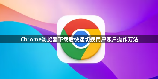Chrome浏览器下载后快速切换用户账户操作方法1