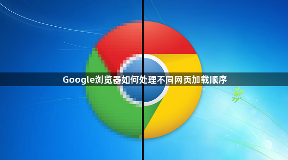 Google浏览器如何处理不同网页加载顺序1