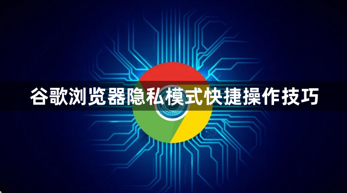 谷歌浏览器隐私模式快捷操作技巧1
