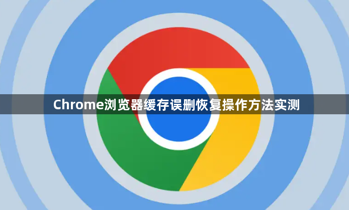 Chrome浏览器缓存误删恢复操作方法实测1
