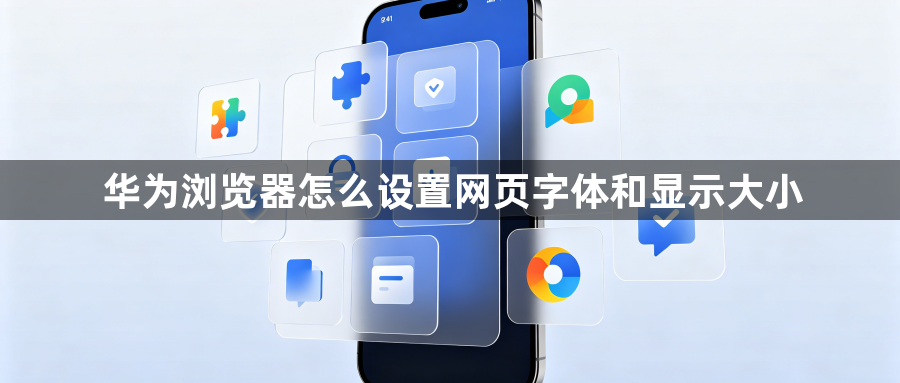 华为浏览器怎么设置网页字体和显示大小1