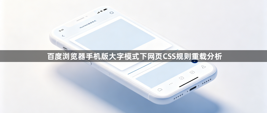 百度浏览器手机版大字模式下网页CSS规则重载分析1
