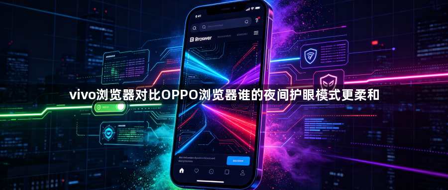 vivo浏览器对比OPPO浏览器谁的夜间护眼模式更柔和1