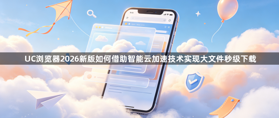 UC浏览器2026新版如何借助智能云加速技术实现大文件秒级下载1