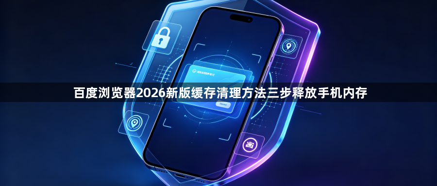 百度浏览器2026新版缓存清理方法三步释放手机内存1