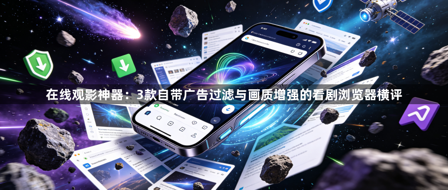 在线观影神器：3款自带广告过滤与画质增强的看剧浏览器横评1