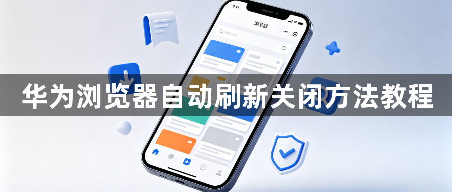 华为浏览器自动刷新关闭方法教程1