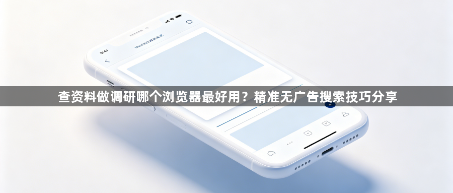 查资料做调研哪个浏览器最好用？精准无广告搜索技巧分享1