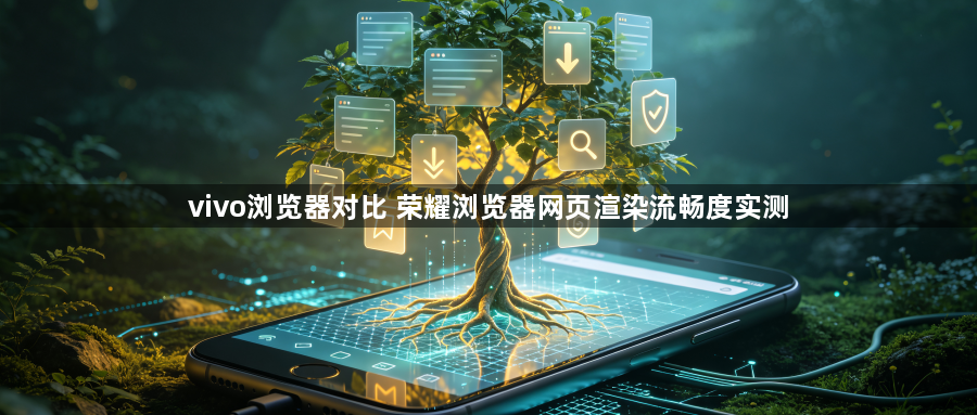 vivo浏览器对比 荣耀浏览器网页渲染流畅度实测1