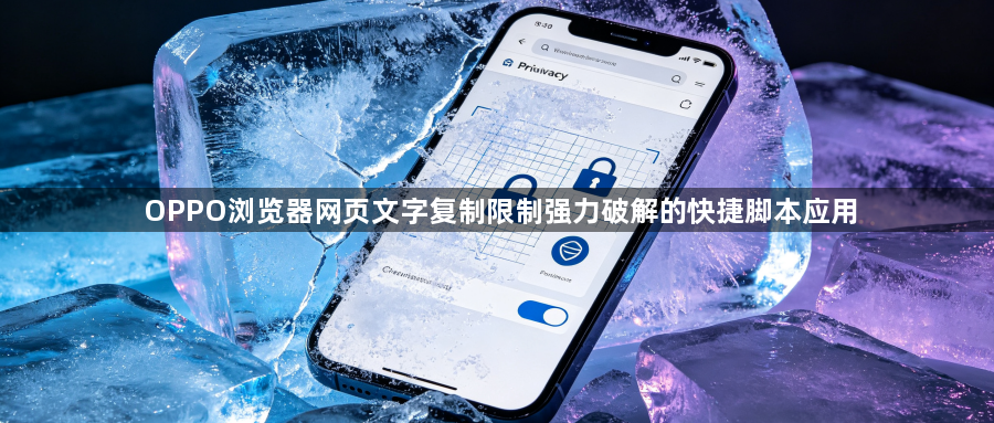 OPPO浏览器网页文字复制限制强力破解的快捷脚本应用1