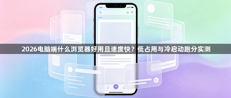 2026电脑端什么浏览器好用且速度快？低占用与冷启动跑分实测1