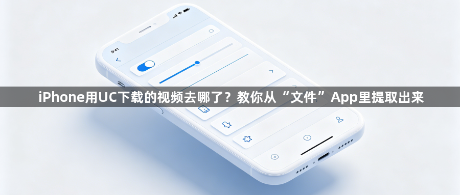 iPhone用UC下载的视频去哪了？教你从“文件”App里提取出来1