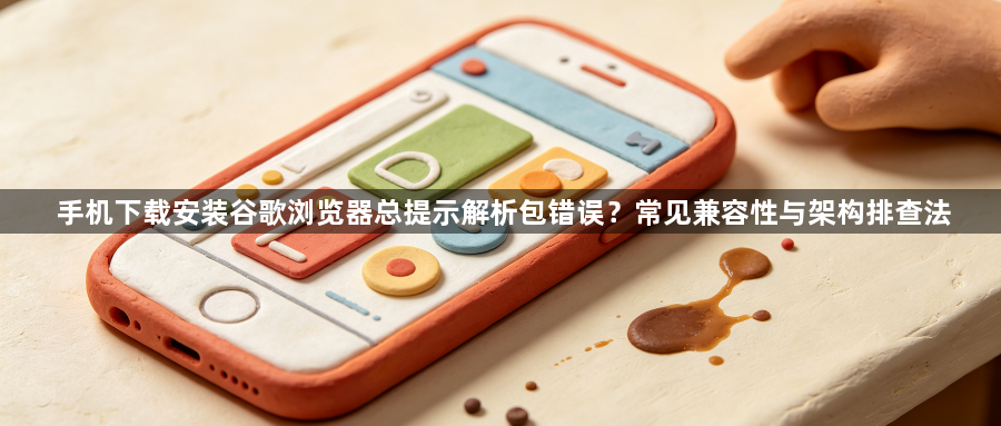 手机下载安装谷歌浏览器总提示解析包错误?常见兼容性与架构排查法1