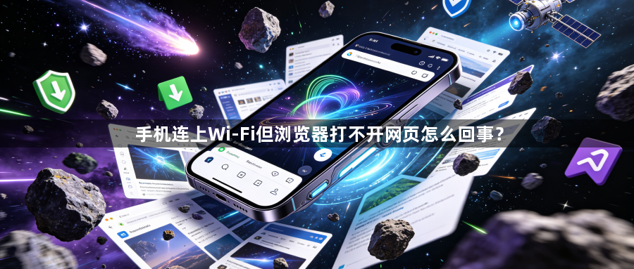 手机连上Wi-Fi但浏览器打不开网页怎么回事?1