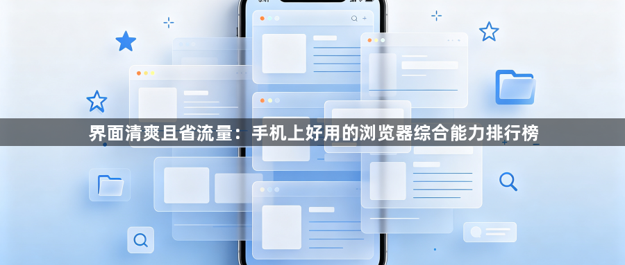 界面清爽且省流量：手机上好用的浏览器综合能力排行榜1