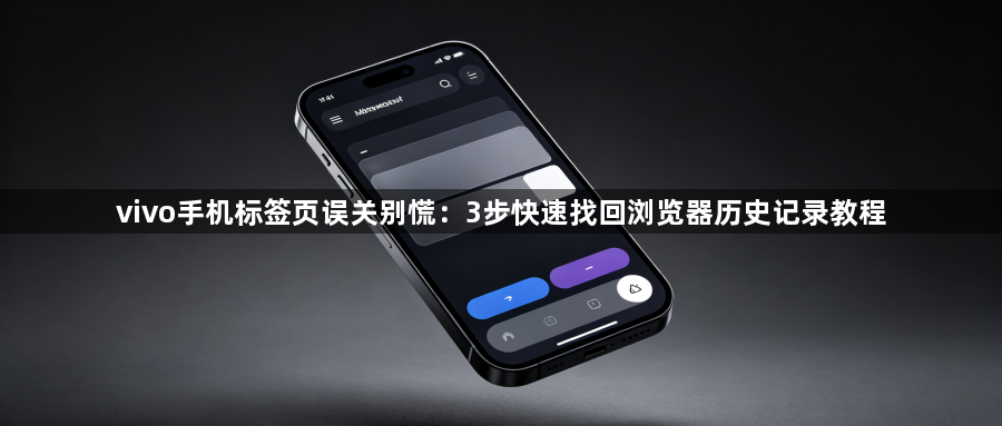 vivo手机标签页误关别慌：3步快速找回浏览器历史记录教程1