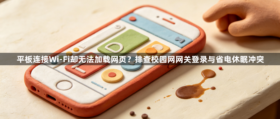 平板连接Wi-Fi却无法加载网页？排查校园网网关登录与省电休眠冲突1