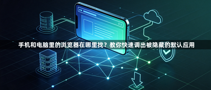 手机和电脑里的浏览器在哪里找？教你快速调出被隐藏的默认应用1