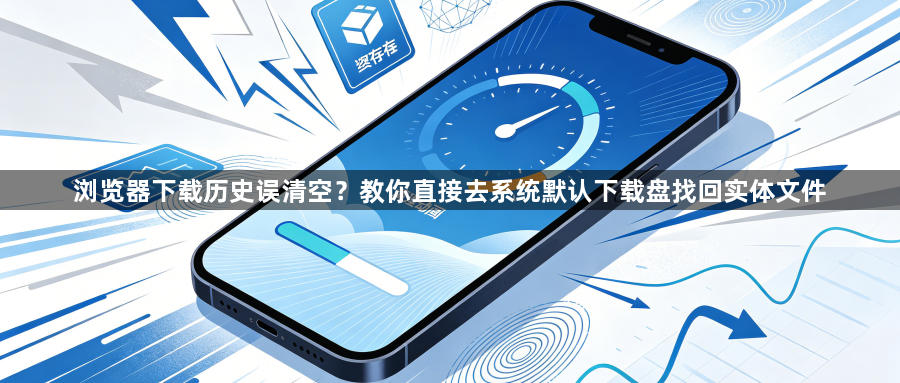 浏览器下载历史误清空？教你直接去系统默认下载盘找回实体文件1