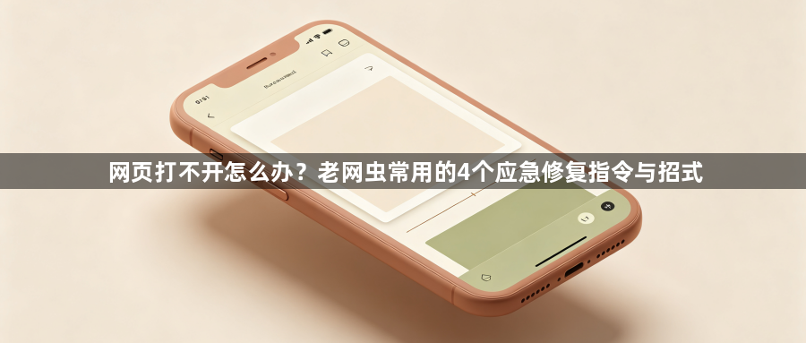网页打不开怎么办？老网虫常用的4个应急修复指令与招式1