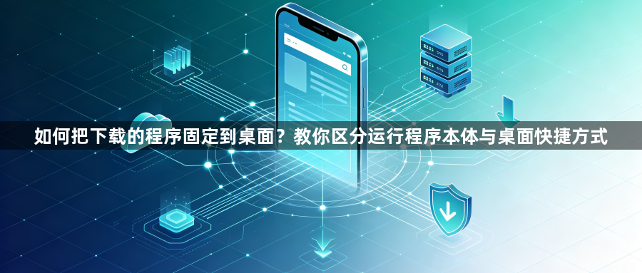如何把下载的程序固定到桌面？教你区分运行程序本体与桌面快捷方式1